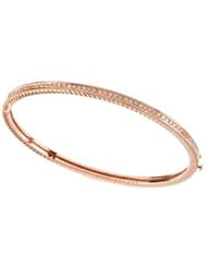 14K Rose Gold 1/3 ct tw Stackable Diamond Bangle Bracelet