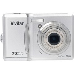 Vivitar VIVICAM-7340SLV 7.0MP Camera with 3x Optical Zoom and 2.4-Inch LCD (Silver)