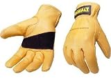Dewalt DPG30XL Grain Goatskin Driver Work Glove with Keystone Thumb and Reinforced Palm Patch, X-Large