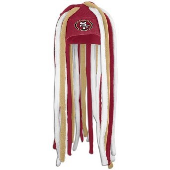 San Francisco 49ers NFL Reebok Dreadlock Fleece Beanie Hat