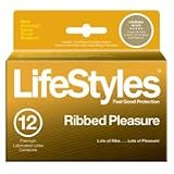 LifeStyles Extra Pleasure Brand 4112 Ultra Ribbed Condoms, 12 Count