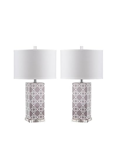 Safavieh Set Lampada Da Tavolo 2 Pz. Leo