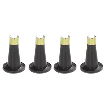 Kings Brand 1-Piece Plastic Bed Frame Glide Legs To Replace Wheels ~Set of 4 Glides~