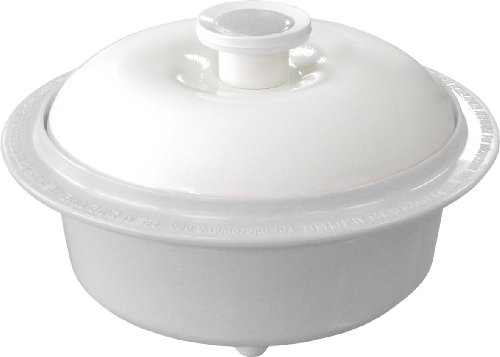 Microhearth 2-Quart Covered Nonstick 3-Piece Multi-Purpose Dutch Oven Set with Steam Pan Light Gray Discount