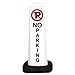 Trailblazer White Vertical Safety Signs w/ 20 lb Base, NO PARKING, Whi