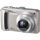 Electronics : Panasonic Lumix DMC-TZ5S 9MP Digital Camera with 10x Wide Angle MEGA Optical Image Stabilized Zoom (Silver)