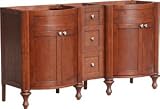 Empire Doral Collection Golden Peach Top for 60 Vanity Double Sink Bathroom Vanity Cognac