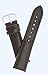 Men's Genuine Italian Leather Watchband Chronograph Style Black 22mm Watch Band