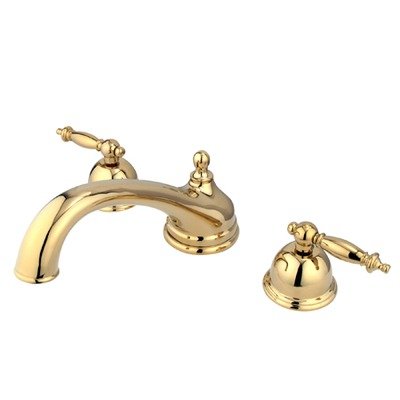 Tub Filler with Templeton Polished Brass