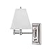 2 Pack Brushed Nickel Wall Mount Swing Arm Reading Bedside Lamp Bedroom Light