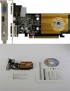 玄人志向 グラフィックボード nVIDIA GeForce 210 512MB DDR2 PCI-E RGB DVI HDMI LowProfile対応 GF210-LE512HD