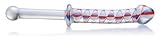 Don Wand Glass Pleasure Wand with Handle, Old Glory Helix