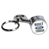 Built Ford Tough Logo Piston Keychain