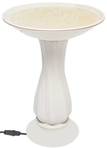 Childrens Toyshop  Outdoor Living : API 670  20 Inch Heated Birdbath On Pedestal