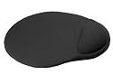 Gel Mouse Mat / Pad with Wrist Rest Support - Black