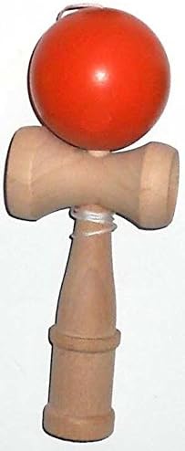 Kendama: Solid Wood, a Big 7" + (19.6cm) Orange