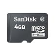 SanDisk microSDHC 4GB �ȈՃp�b�P�[�W �T���f�B�X�N