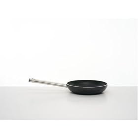 Alessi Mami Long Handled Frying Pan, Aluminium, Non-Stick, 20 cm (SG113/20)