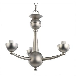 3 Light Decorative Ceiling Fan Fitter or Pendant Finish: Brushed Steel by 