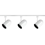 Royal Pacific 7904WH 4-Foot 1 Floating Feed, 3 75-Watt Roundback Cylinder Heads Straight Track Light Pack, White Finish