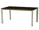 Kettler Tisch 160x95 champagner/mocca Untergestell Loft-Design
