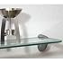 Two-Tone Floating Glass Shelf - 3 Foot