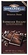Ghirardelli Espresso Escape Intense Dark Chocolate Bar, 3.5 Oz
