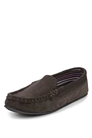 Suede Moccasin Slippers