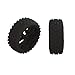 ARRMA 2HO Tire Set Glued, Black (2), ARA550057