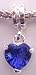 Silver Plated Charm Dangle Fits Pandora Glass Purple Heart Pendant (3)