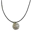 Legends of Ireland Sterling Silver Celtic Knot Pendant with Black Cord