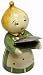 Retro Kitchen Onion Girl Measuring Spoons with Caddy