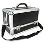 Cosmetic Train Case in Black (Black) (15.5"H x 8"W x10"D)