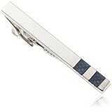 Kenneth Cole Reaction  Men's Blue Faux Tie Clip,Silver,One Size