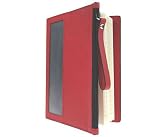 Red Pocket Note Book with Zipper Window 31MukIMWWDL. SL160 Red Pocket Note Book with Zipper Window