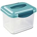 Plastic Container - Small - Single Box (Blue/Clear) (9 3/8" L x 8" W x 6 7/8" H)