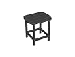 18" Recycled Earth-Friendly Venice Beach Outdoor Patio Side Table - Black