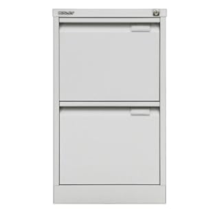 Bisley Hängeregistraturschrank 2 Schübe 1-bahnig silber