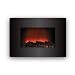 Crystal Acoustics LED-72L Black Curved Glass with LED Technology for even lower Energy Consumption wall mounted Fireplace 1000/2000w With Remote Control ONLY 94.99 for a limited time only