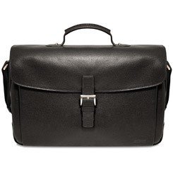 Jack Georges Soho Collection Slim Flapover 15 Black