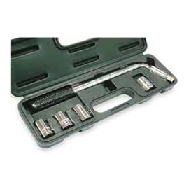 Westward 2HLE7 Lug Nut Wrench, L - Bar Ext, LED Light
