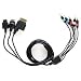 HD Quality Audio Video Game Console to Television Connector Cable for Nintendo Wii, Xbox 360, Playstation 2 & Playstation 3