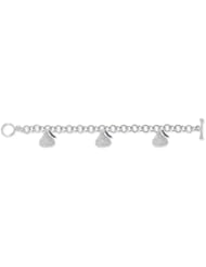 Diamond Three Medium Hersheys Kiss Charms Bracelet