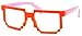 FancyG® Retro Classic 8-Bit Pixel Geek Gamer Pixelated Glass Frame for Kids NO LENS