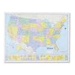 American Map 714883 Deluxe Laminated United States Political Map, 50w x 38h