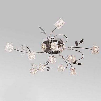 Artistic Aluminum Flush Mount Lights With 11 Lights