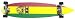 KROWN Longboards RASTA PINTAIL COMPLETE Longboard SALE!