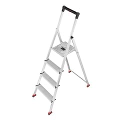 Hailo 8724-101 Alu-Sicherheits-Haushaltsleiter ParkettLine L65P 4 Stufen - Speziell f�r alle empfindlichen B�den