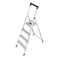 Hailo 8724-101 Alu-Sicherheits-Haushaltsleiter ParkettLine L65P 4 Stufen - Speziell f�r alle empfindlichen B�den