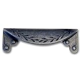 Amerock Inspirations 3' Cup Pull Leaf Design Wrought Iron Dark